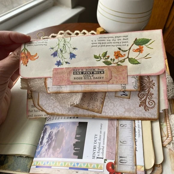 Vibrant Bird-Themed Travel Journal Mixed Media Art Junk Journal - Picture 9 of 17